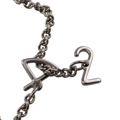 Hermes Necklace Buffalo Horn, Metal Silver Van Quatre Faubourg Mens(Unisex)