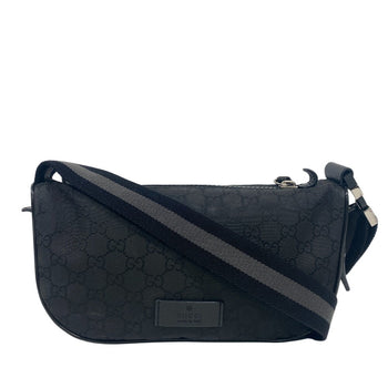 Gucci Sling Bag Nylon, Leather Black Gg Nylon Unisex(Unisex)