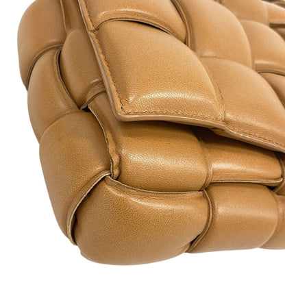 Bottegaveneta Shoulder Bag Leather Caramel Cassette Maxi Intrecciato Padded Cassette Women