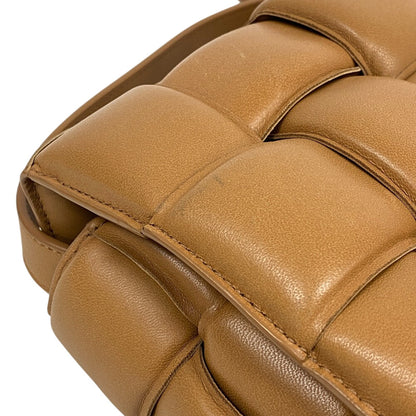 Bottegaveneta Shoulder Bag Leather Caramel Cassette Maxi Intrecciato Padded Cassette Women