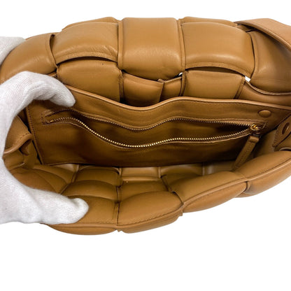 Bottegaveneta Shoulder Bag Leather Caramel Cassette Maxi Intrecciato Padded Cassette Women