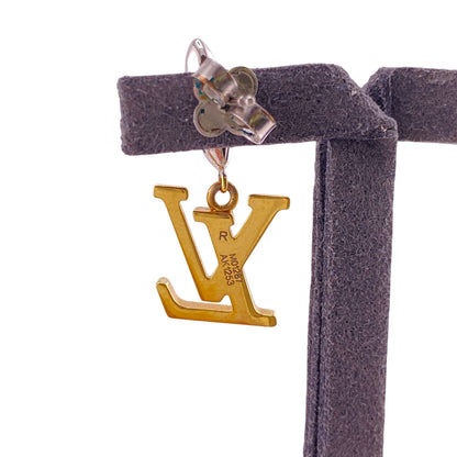 Louis Vuitton Pierce M01287 Gold Plated Gold Pierce Pendant Lv Iconic Flower Women