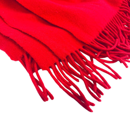 Hermes Scarf Cashmere Red Logo Women(Unisex)