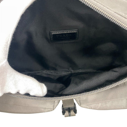 Prada Sling Bag 2Vh174 Nylon, Recycled Polyamide Gray Re-Nylon Mens(Unisex)