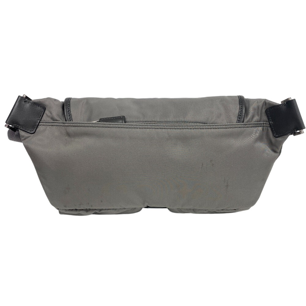 Prada Sling Bag 2Vh174 Nylon, Recycled Polyamide Gray Re-Nylon Mens(Unisex)