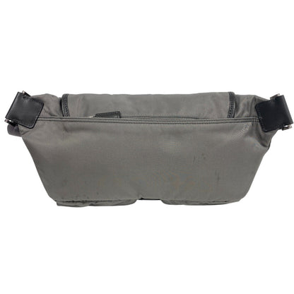 Prada Sling Bag 2Vh174 Nylon, Recycled Polyamide Gray Re-Nylon Mens(Unisex)
