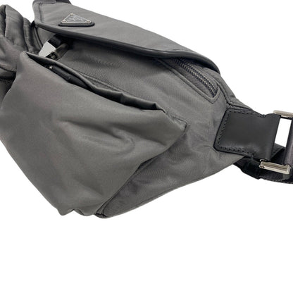 Prada Sling Bag 2Vh174 Nylon, Recycled Polyamide Gray Re-Nylon Mens(Unisex)