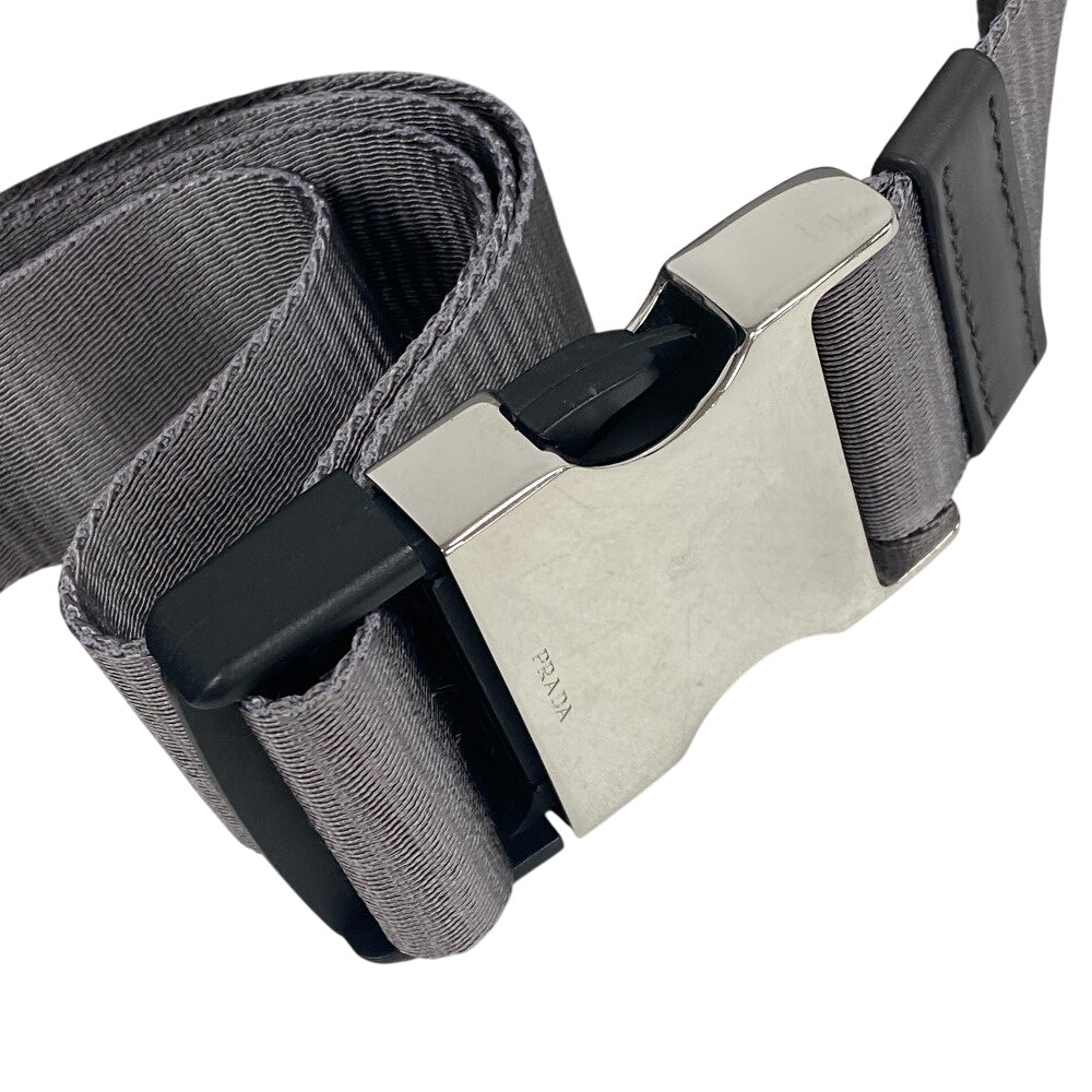 Prada Sling Bag 2Vh174 Nylon, Recycled Polyamide Gray Re-Nylon Mens(Unisex)