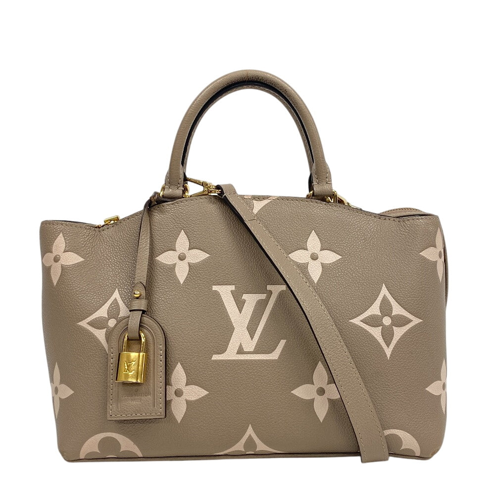 Louis Vuitton Handbag M58914 Leather Turtrail Claim Monogram Empreinte Bicolor Petit Palais Pm Women