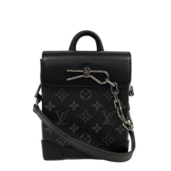 Louis Vuitton Shoulder Bag M82774 Monogram Eclipse Black Monogram Eclipse Nano Steamer Mens