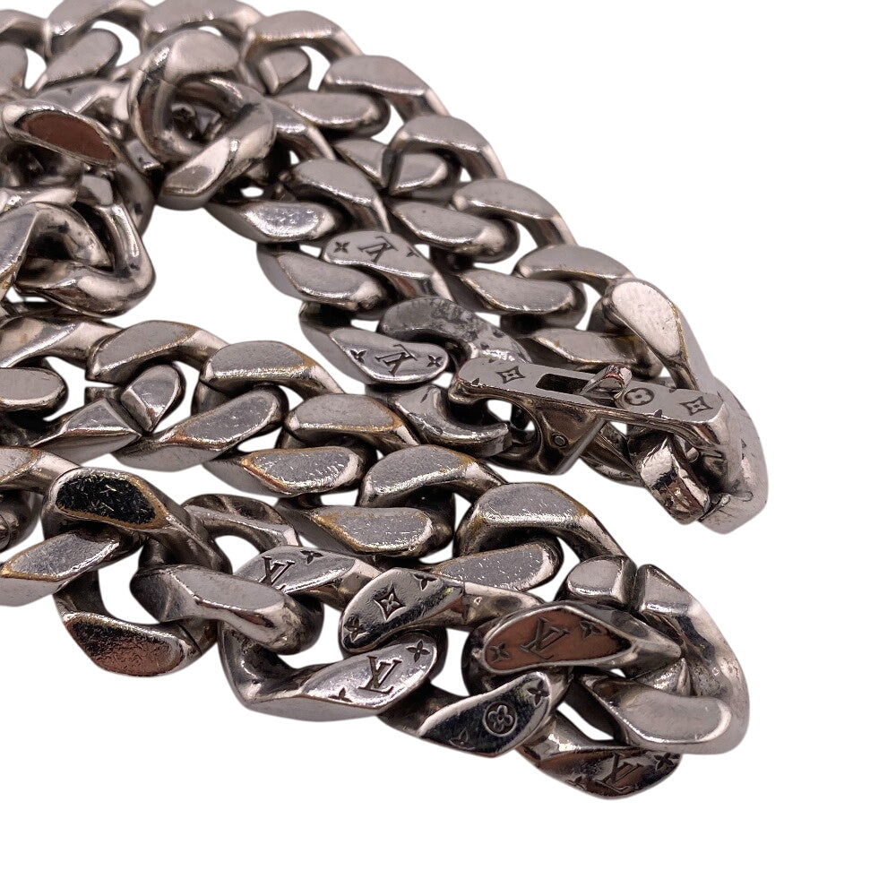 Louis Vuitton Necklace M69987 Metal Silver Collier Lvchain Links Mens