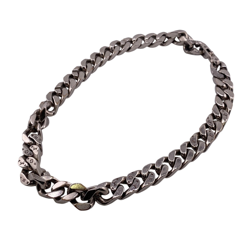 Louis Vuitton Necklace M69987 Metal Silver Collier Lvchain Links Mens