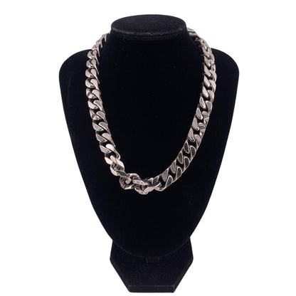 Louis Vuitton Necklace M69987 Metal Silver Collier Lvchain Links Mens