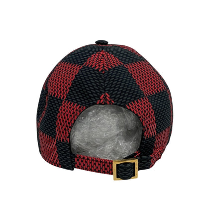 Louis Vuitton Cap M7360L Cotton, Nylon Red Damier Pop Cap Damier Women(Unisex)