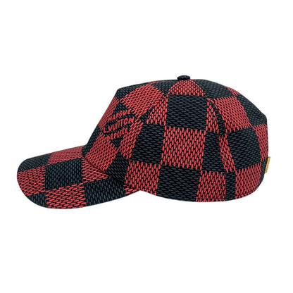 Louis Vuitton Cap M7360L Cotton, Nylon Red Damier Pop Cap Damier Women(Unisex)