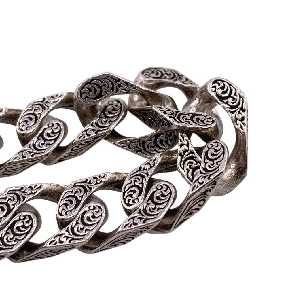 Gucci Bracelet Silver925 Silver Arabesque Interlocking G Mens