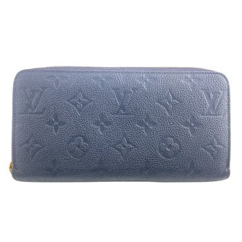 Louis Vuitton Long Wallet Purse M69415 Leather Navy Zip Around Portefeuille Monogram Ann Platt