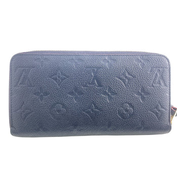 Louis Vuitton Long Wallet Purse M69415 Leather Navy Zip Around Portefeuille Monogram Ann Platt