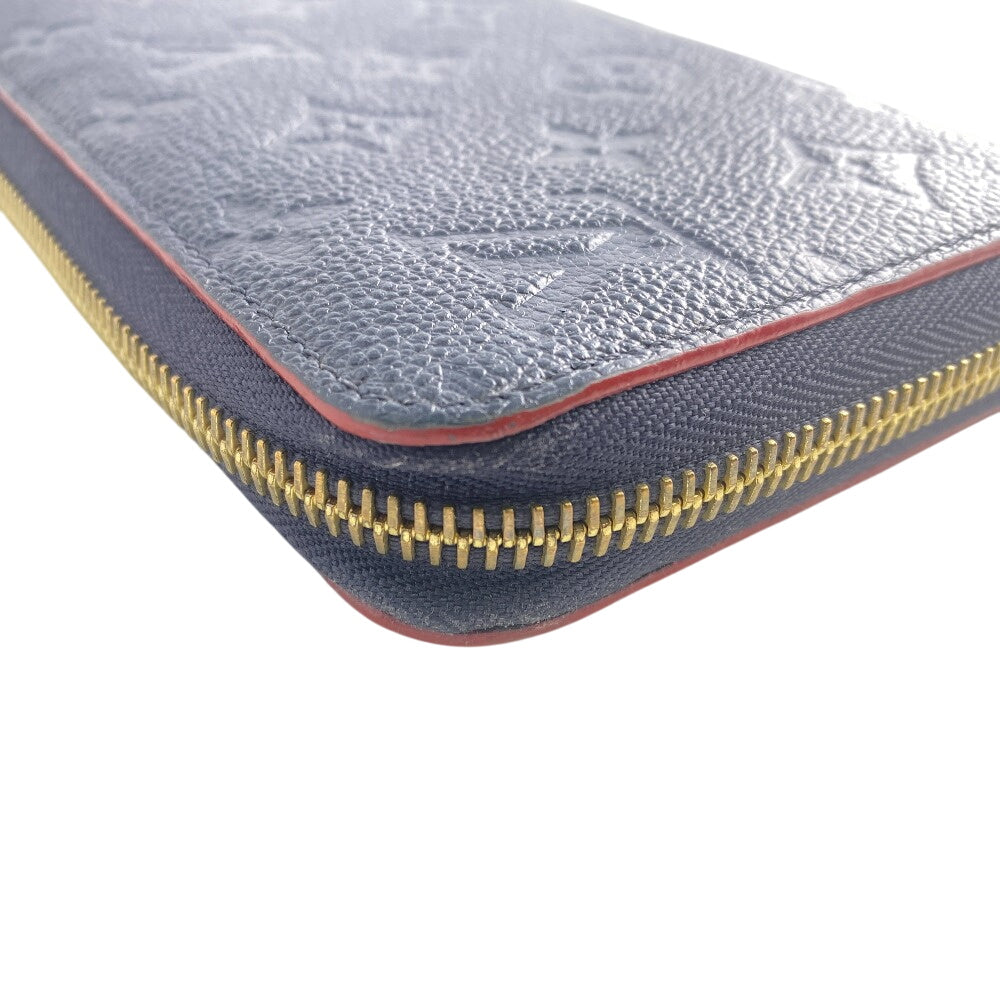 Louis Vuitton Long Wallet Purse M69415 Leather Navy Zip Around Portefeuille Monogram Ann Platt