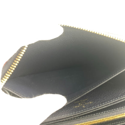 Louis Vuitton Long Wallet Purse M69415 Leather Navy Zip Around Portefeuille Monogram Ann Platt