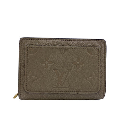 Louis Vuitton Tri-Fold Wallet M80152 Leather Beige Portefeuille Monogram Ann Platt Claire Women