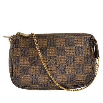 Louis Vuitton Pouch N58009 Damier Brown Accessory Pouch Damier Mini Pochette Accessoar Women