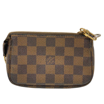 Louis Vuitton Pouch N58009 Damier Brown Accessory Pouch Damier Mini Pochette Accessoar Women