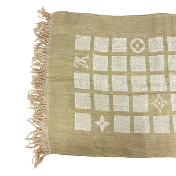 Louis Vuitton Stall Wool, Linen Beige Monogram Women