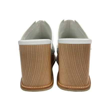 Hermes Sandals Leather White Studs 36