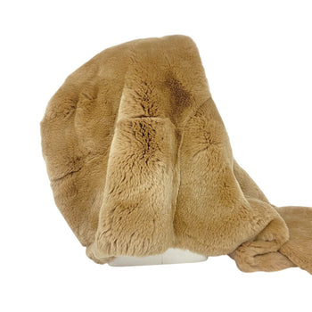 Max Mara Scarf Cashmere, Rabbit Beige Hood Muffler Women