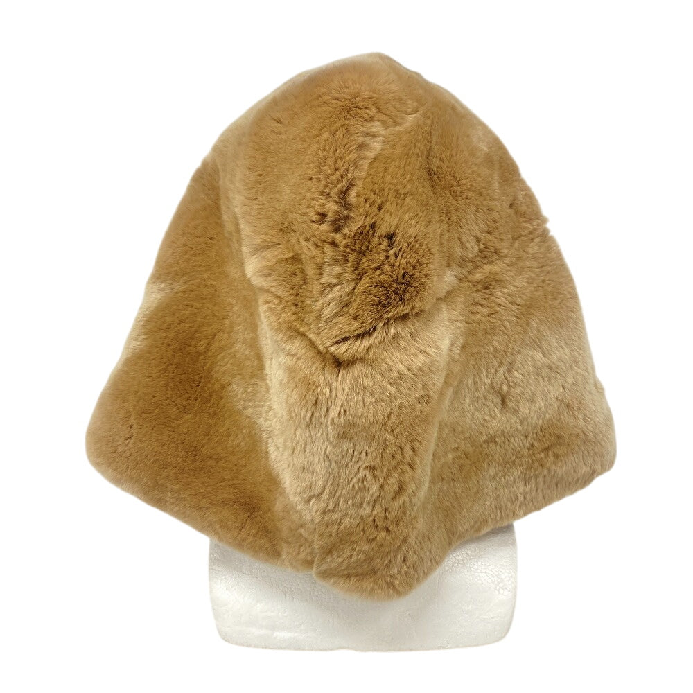 Max Mara Scarf Cashmere, Rabbit Beige Hood Muffler Women