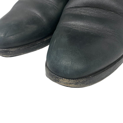 Hermes Boots Leather Black Frenchie Women 35 1/2