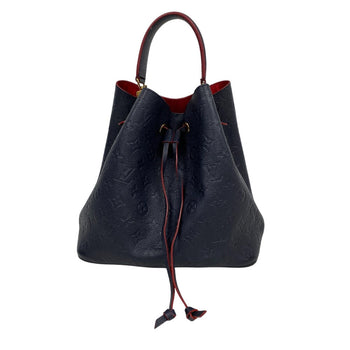 Louis Vuitton Shoulder Bag M45306 Leather Navy Monogram Ann Platt Neonoe