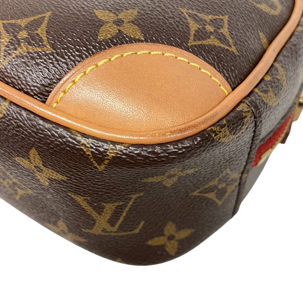 Louis Vuitton Shoulder Bag M45528 Leather Brown Monogram Deauville Mini Women