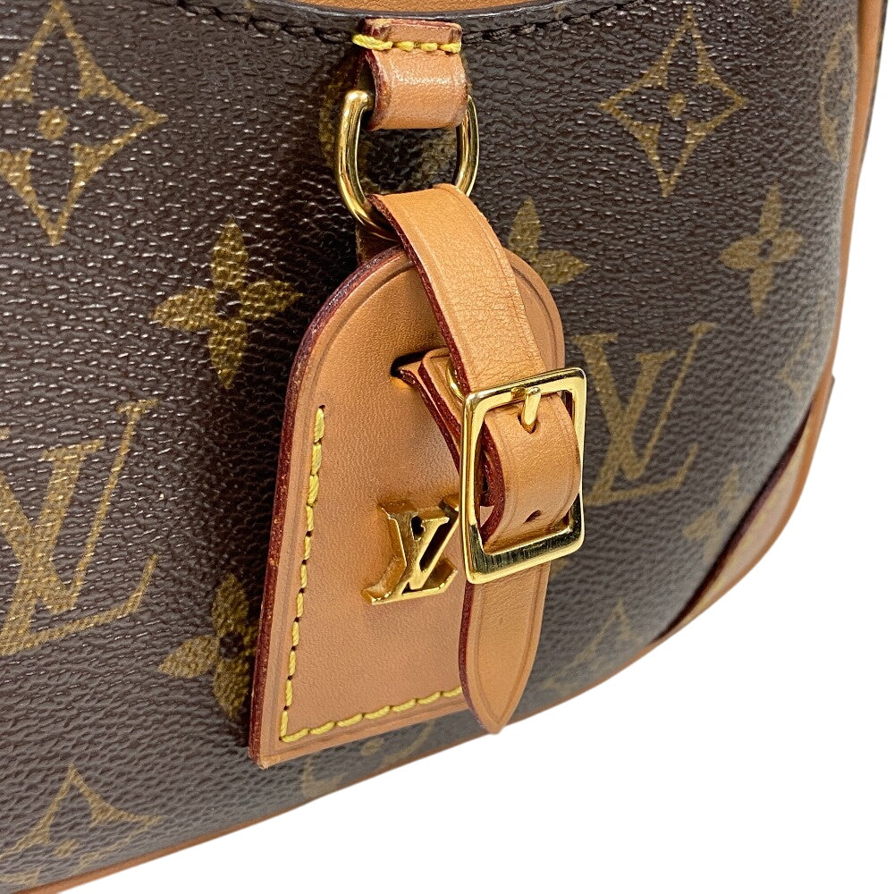 Louis Vuitton Shoulder Bag M45528 Leather Brown Monogram Deauville Mini Women