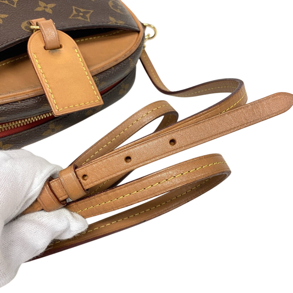 Louis Vuitton Shoulder Bag M45528 Leather Brown Monogram Deauville Mini Women