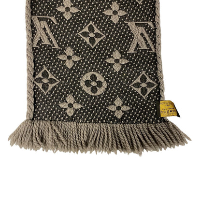 Louis Vuitton Scarf M72242 Wool, Silk Gray Escalp Logo Mania Women(Unisex)