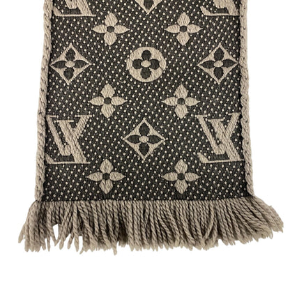 Louis Vuitton Scarf M72242 Wool, Silk Gray Escalp Logo Mania Women(Unisex)