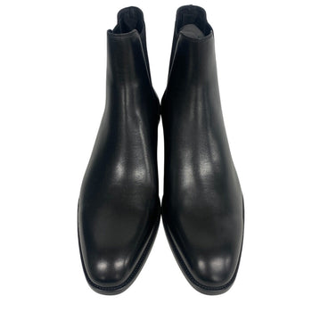 Saint Laurent Paris Boots 592438 Leather Black Side Gore Boots Mens 45