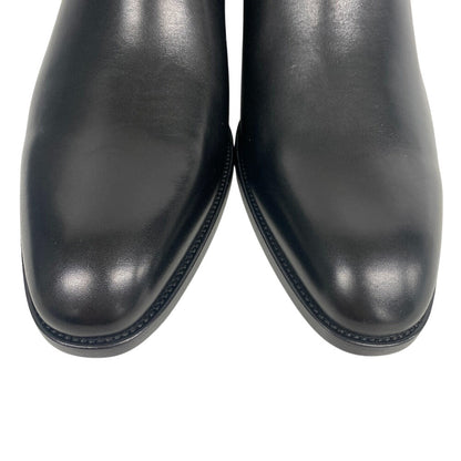 Saint Laurent Paris Boots 592438 Leather Black Side Gore Boots Mens 45