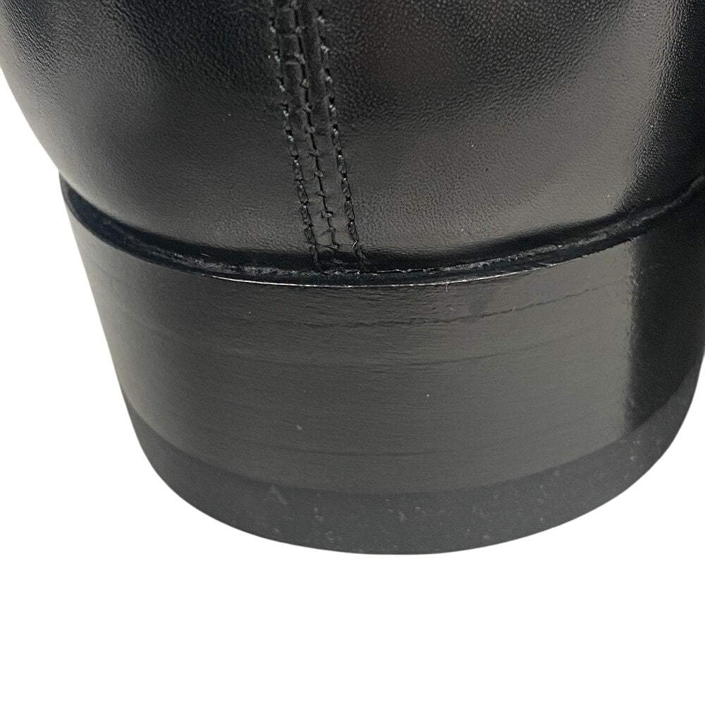 Saint Laurent Paris Boots 592438 Leather Black Side Gore Boots Mens 45