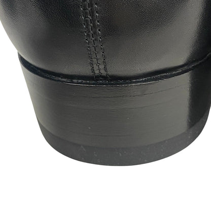 Saint Laurent Paris Boots 592438 Leather Black Side Gore Boots Mens 45