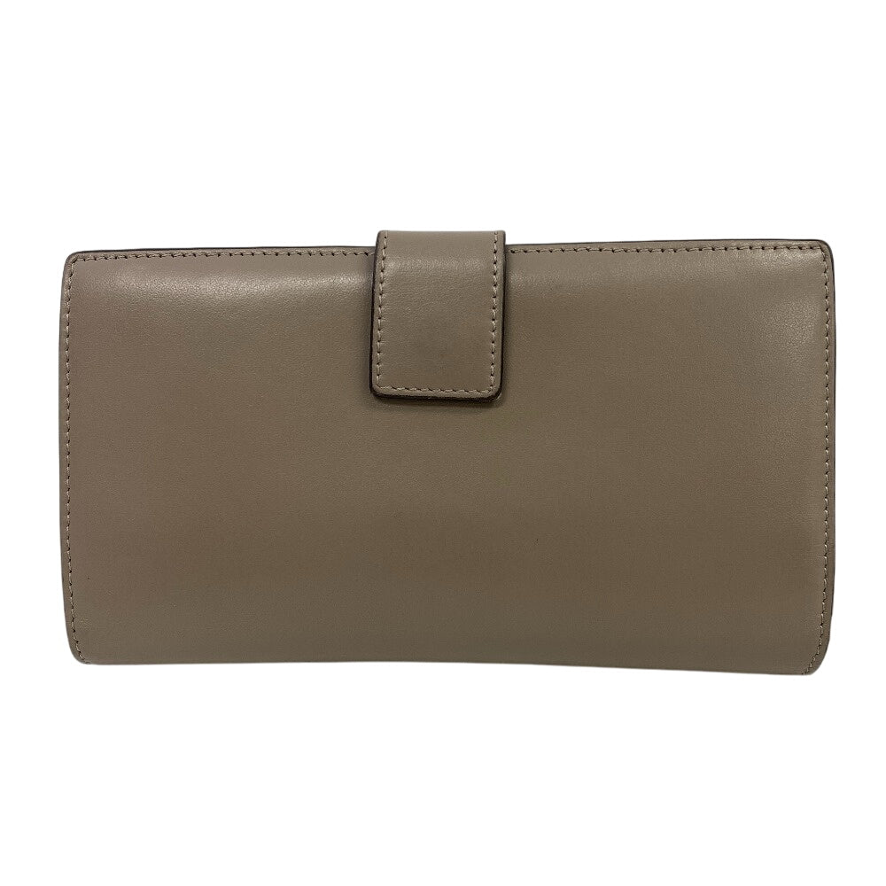 Fendi Long Wallet Purse 8M0308 Calfskin Gurege Tortoise Pattern Peekaboo Women