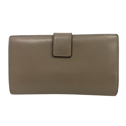 Fendi Long Wallet Purse 8M0308 Calfskin Gurege Tortoise Pattern Peekaboo Women