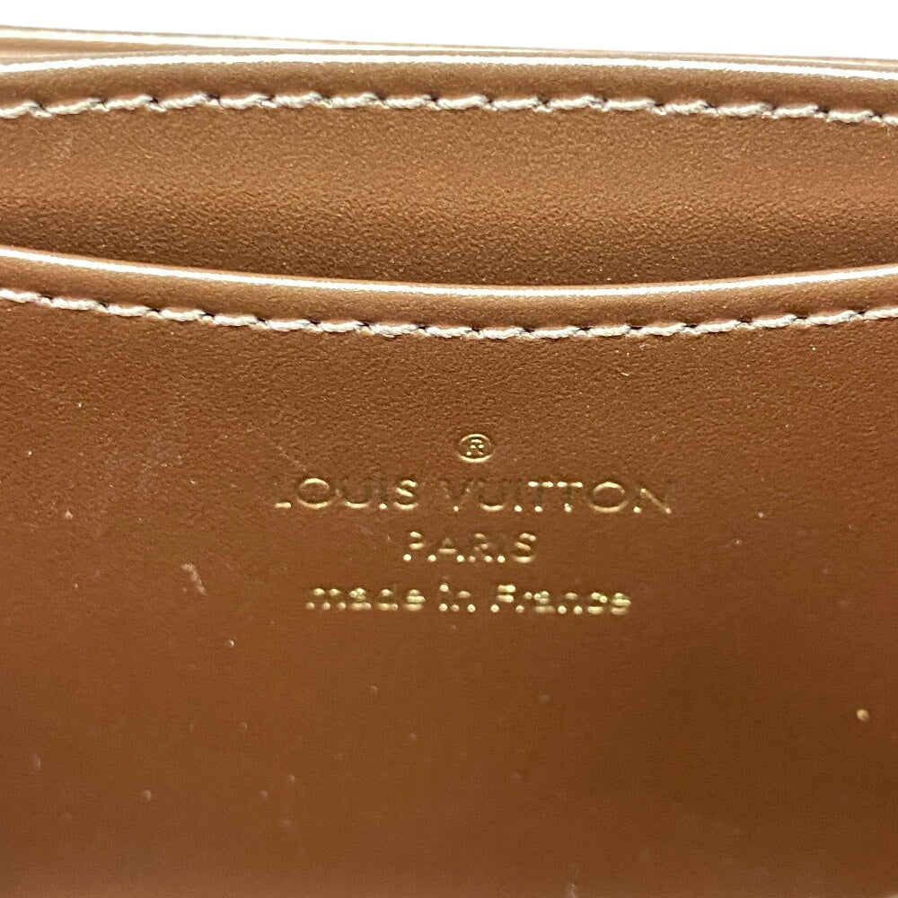 Louis Vuitton Coin Case M90601 Vernis Beige Zip Around Monogram Vernis Zip Around Purse Women