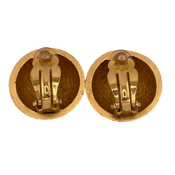 Hermes Earring Gold Plated Gold Ball Globe Zodiac Women