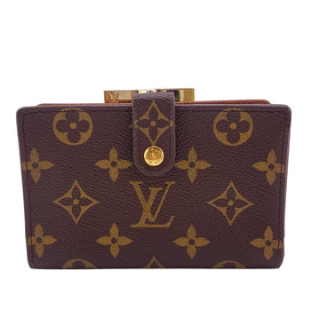 Louis Vuitton Bifold Wallet M61674 Leather Brown Purse Portefeuille Monogram Viennois Made In Usa