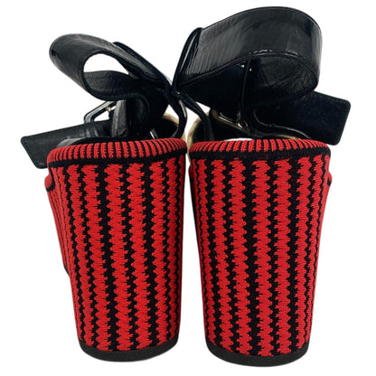 Celine Sandals Leather, Fabric Multicolor Phoebe Period Women 35.5