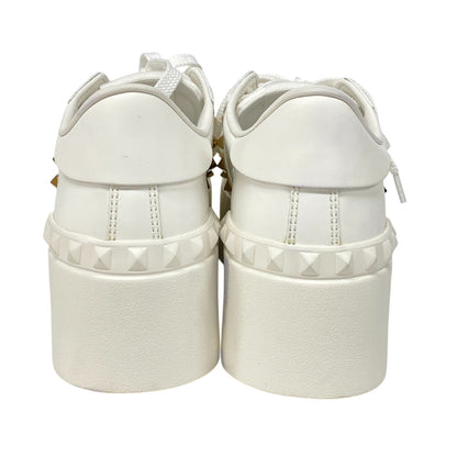 Valentino Garavani Sneakers Leather White Rock Studs Women 34