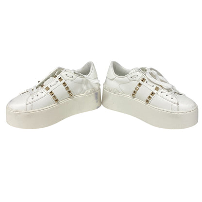 Valentino Garavani Sneakers Leather White Rock Studs Women 34